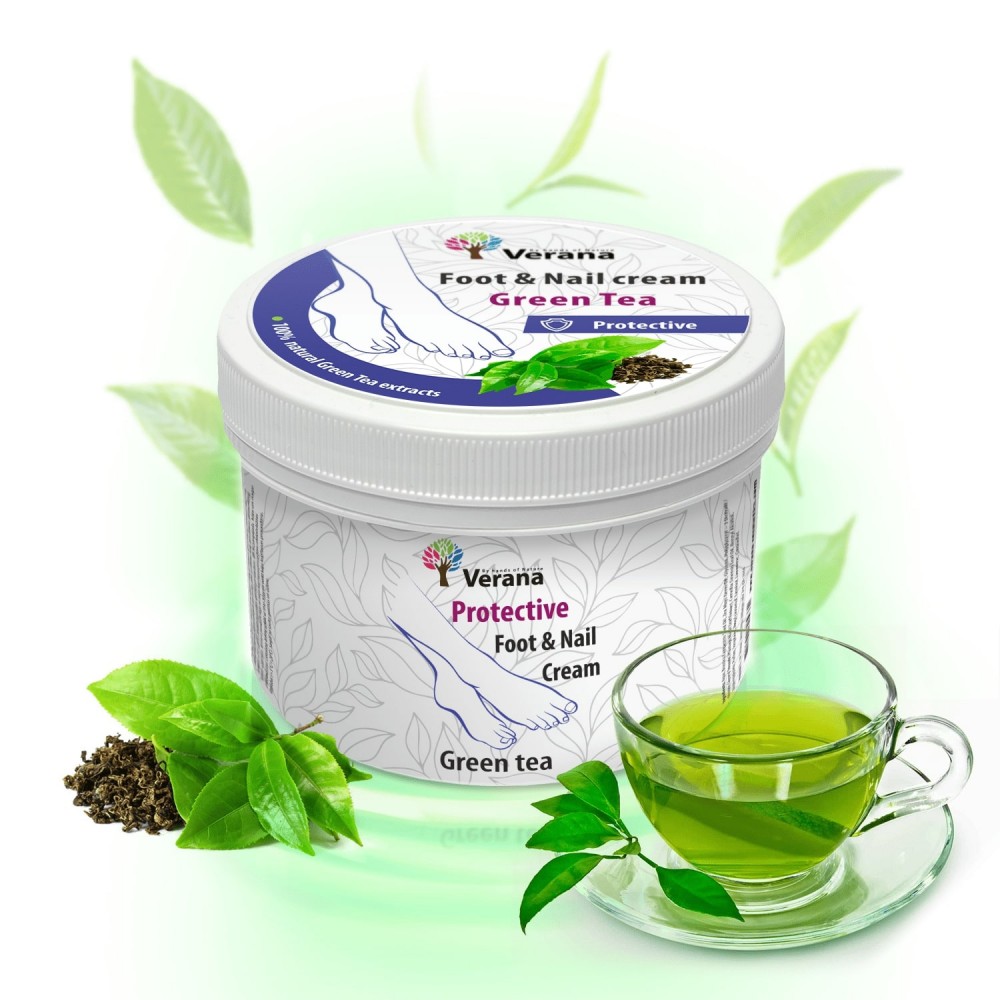 Protective foot and nail cream Verana «GREEN TEA»    
